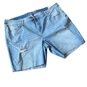 Universal‎ Thread shorts cut off Bermudas NEW light wash stretch 26 w distressed